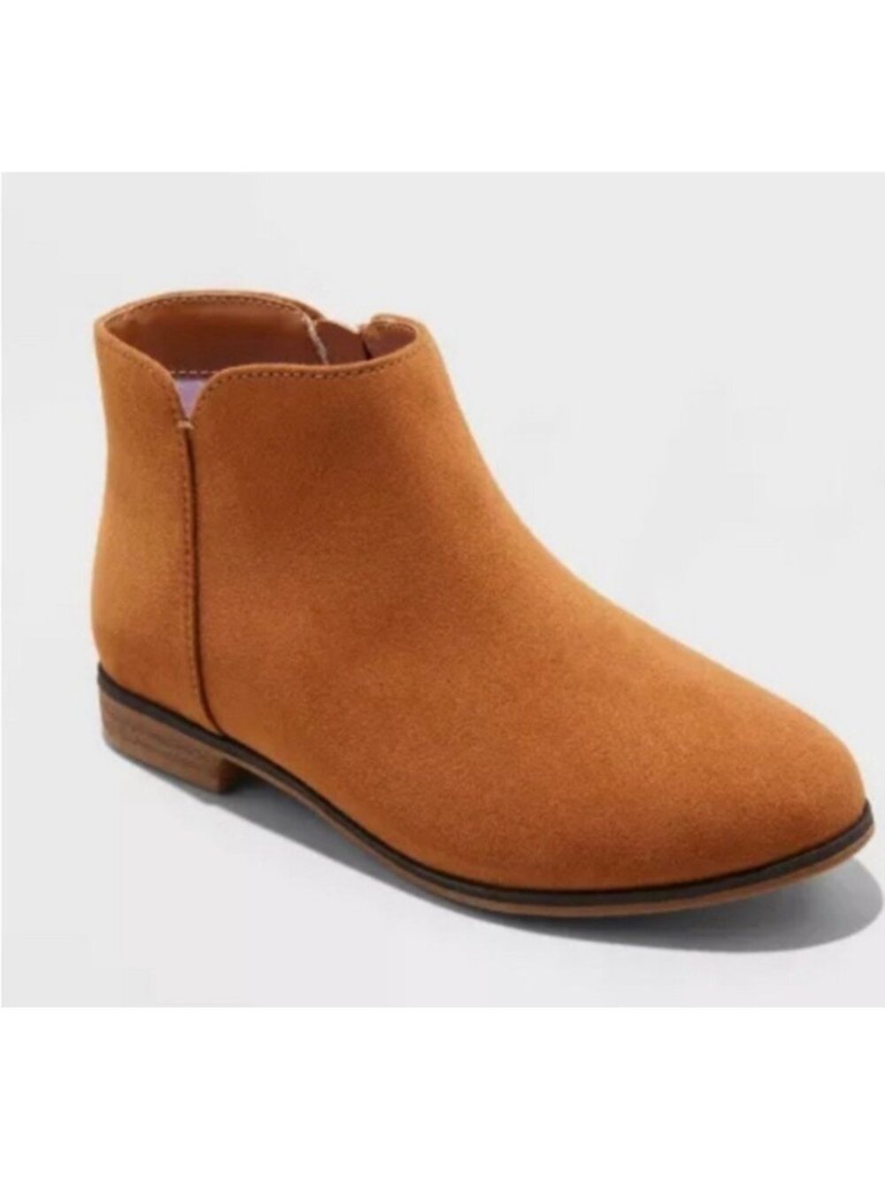 Cat & Jack Toddler Penelope Zipper Boots Cognac Size 1
